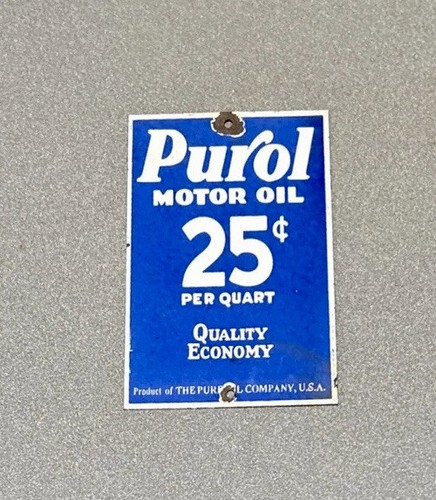 Vintage purol motor oil - motor,